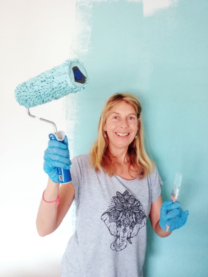 Wand bemalen, kreativ Werken